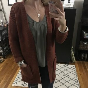PROMOD Rust Knitted Cardigan